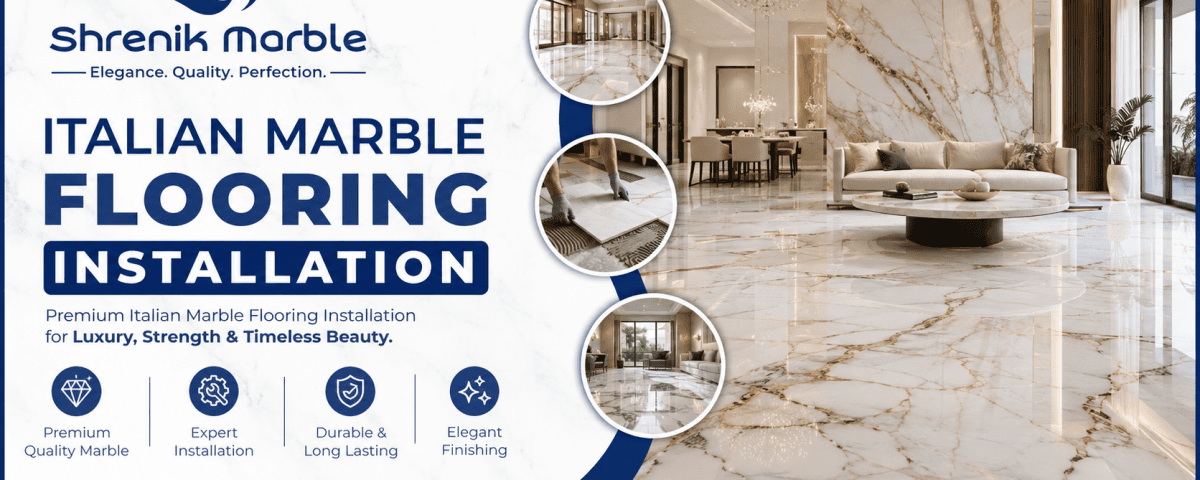 Italian Marble Flooring Installation